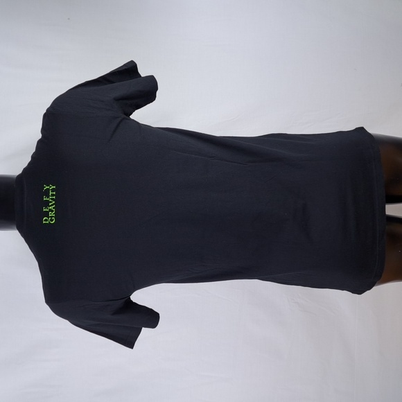 2017 Offical Wicked organic cotton med black & green graphic casual t-shirt - Picture 4 of 5